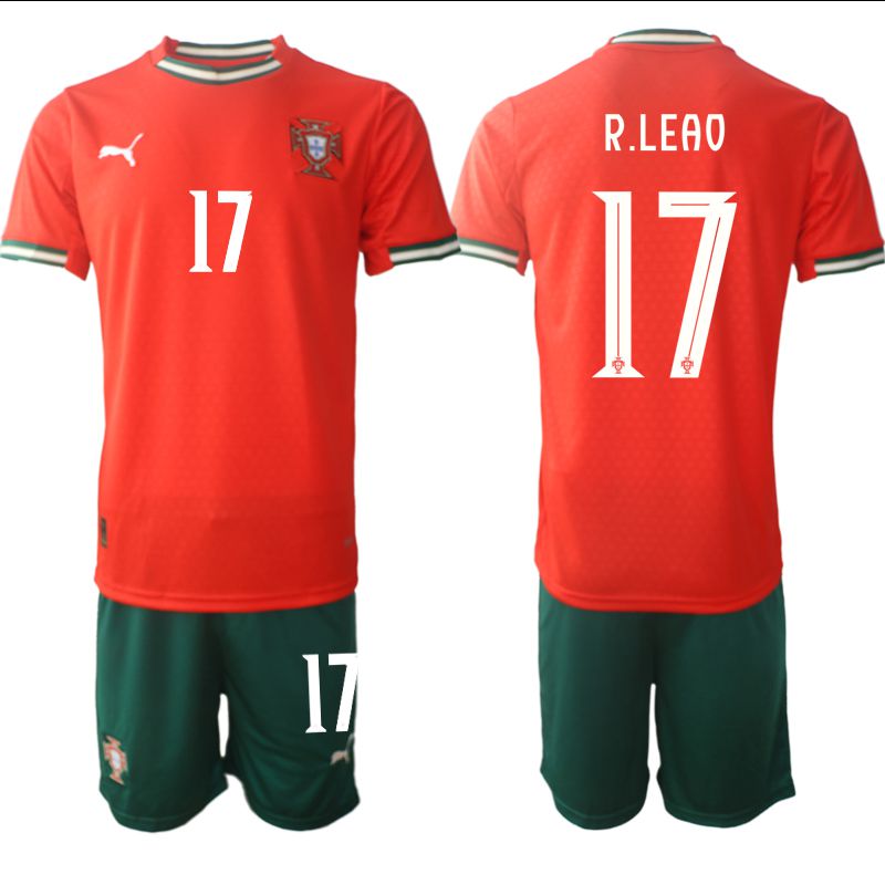 Men 2025-2026 Season Portugal home red #17 Soccer Jersey